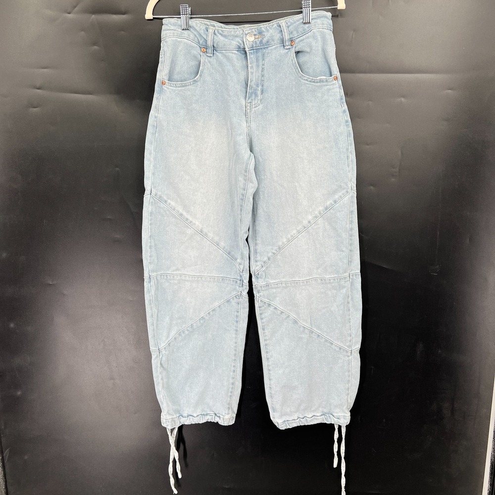 Madden NYC light wash barrel leg jeans y2k 90s Skater Grunge indie sleaze 4